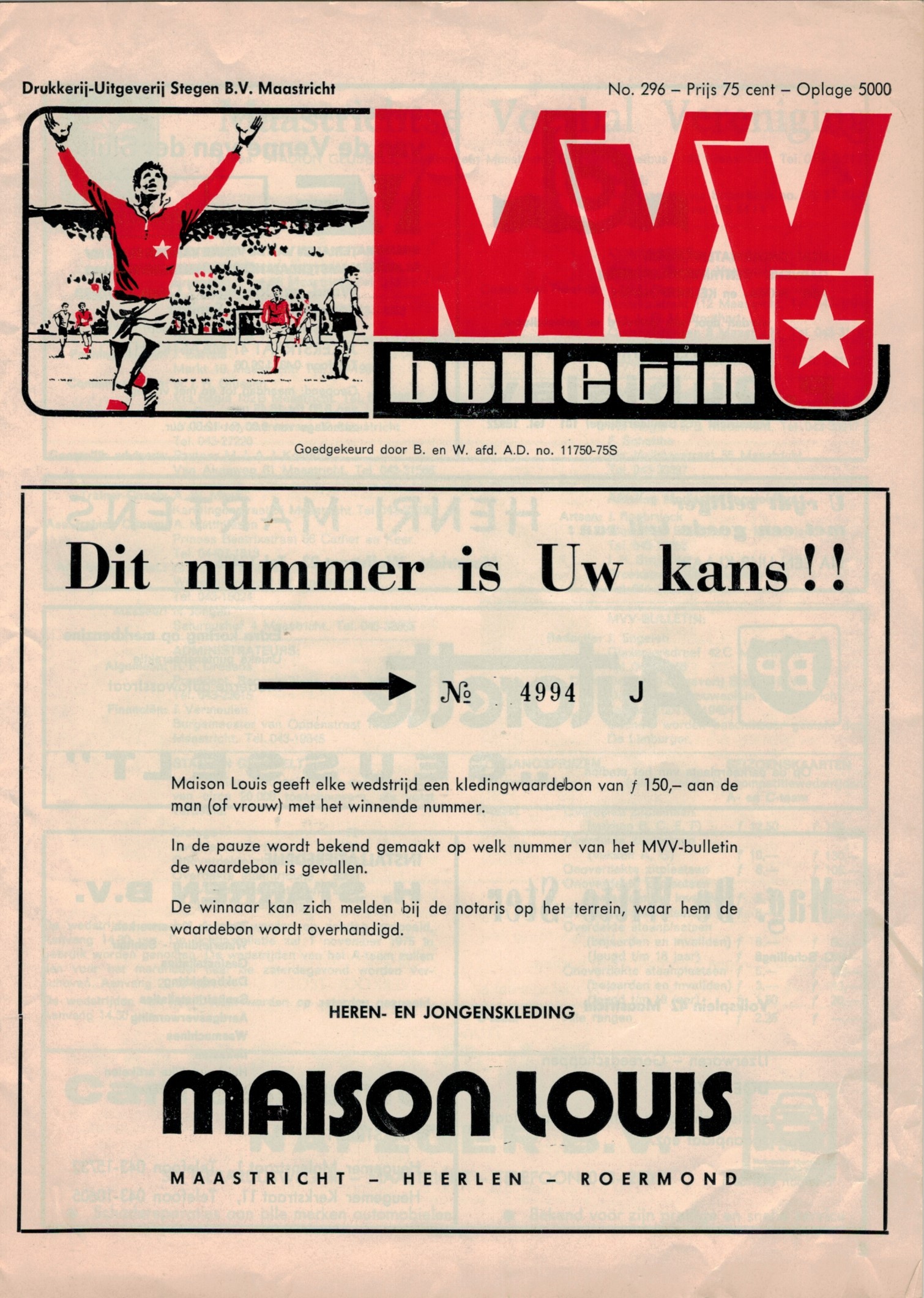 AZ Programma 25-jan-1976 MVV uit